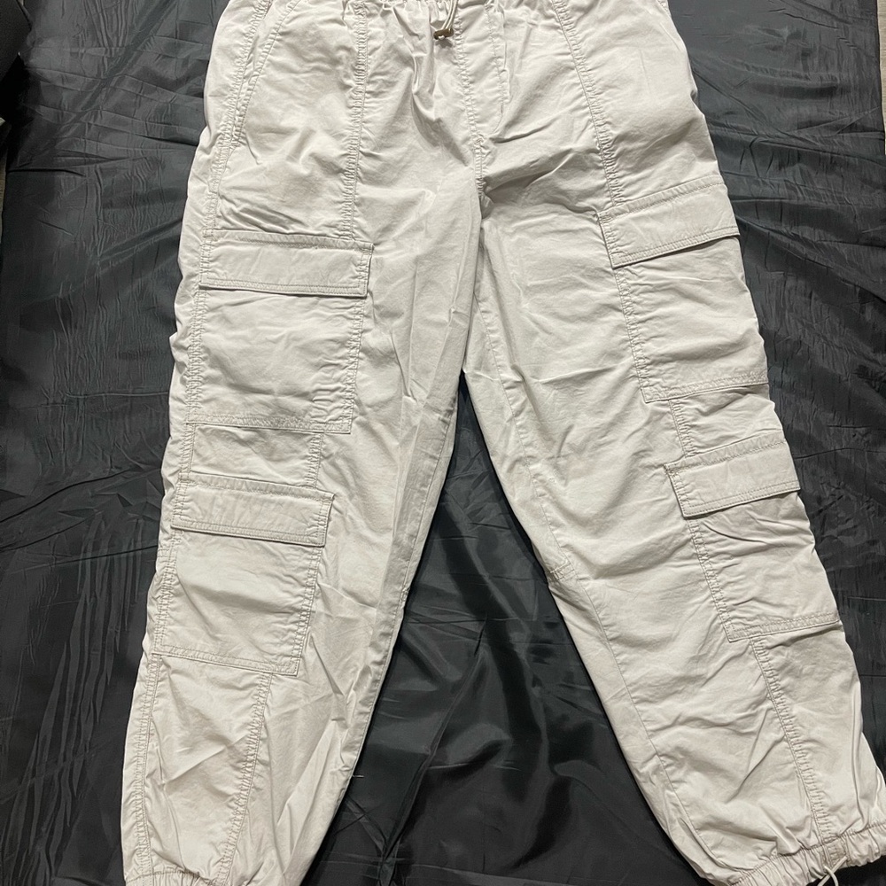 Women's Arizona Casual Cargo Pants - Light Grey Khaki